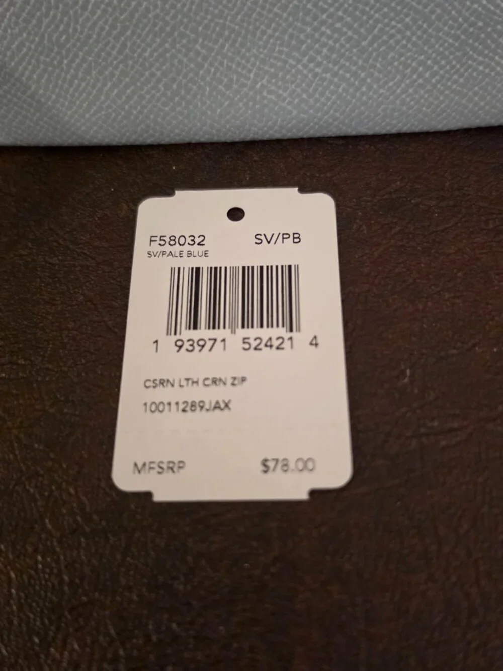 Coach Light Grey Wristlet Wallet